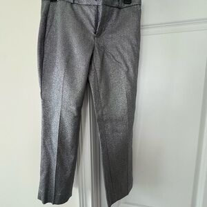 Banana Republic Metallic Gray Trousers